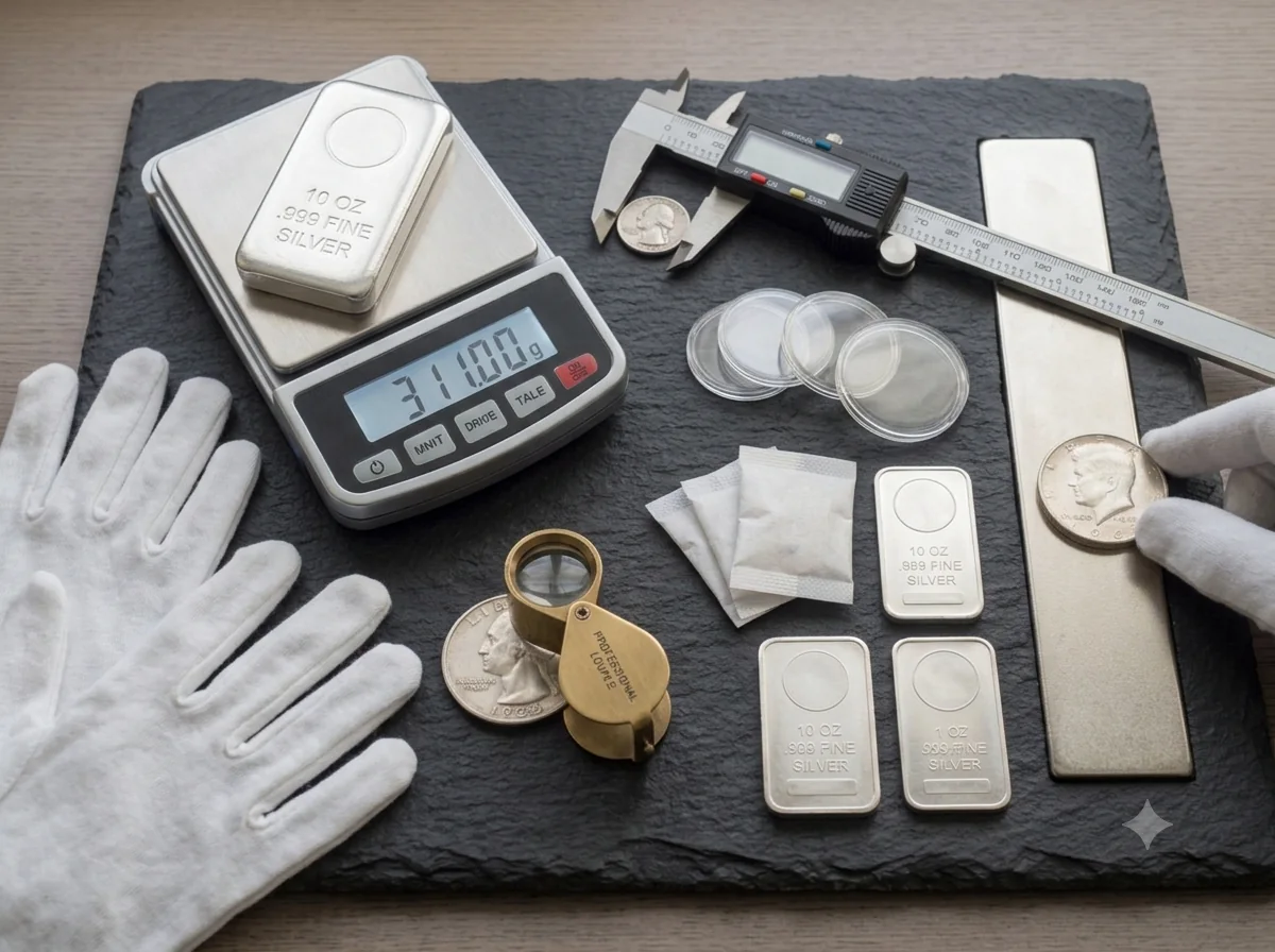 Testing and Authenticating Silver Bars, Rounds and Coins